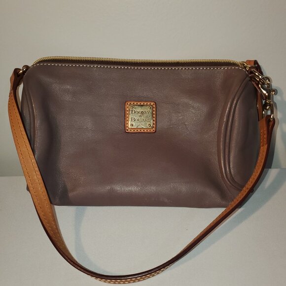 Dooney & Bourke Small Leather Barrel Bag, Elephant